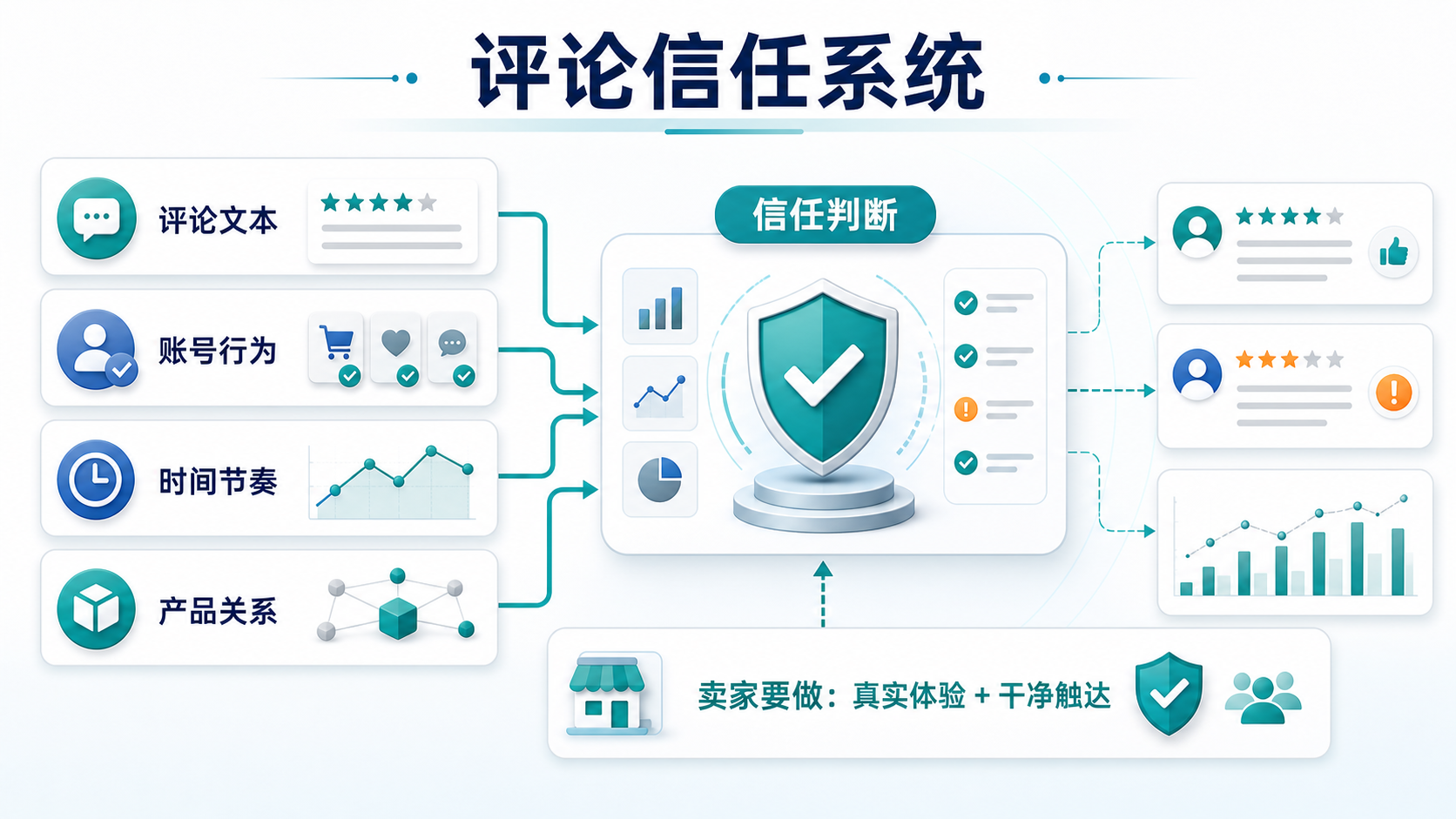 评论信任系统解释图