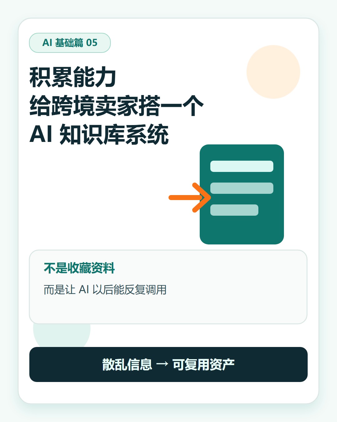 封面：AI 知识库系统