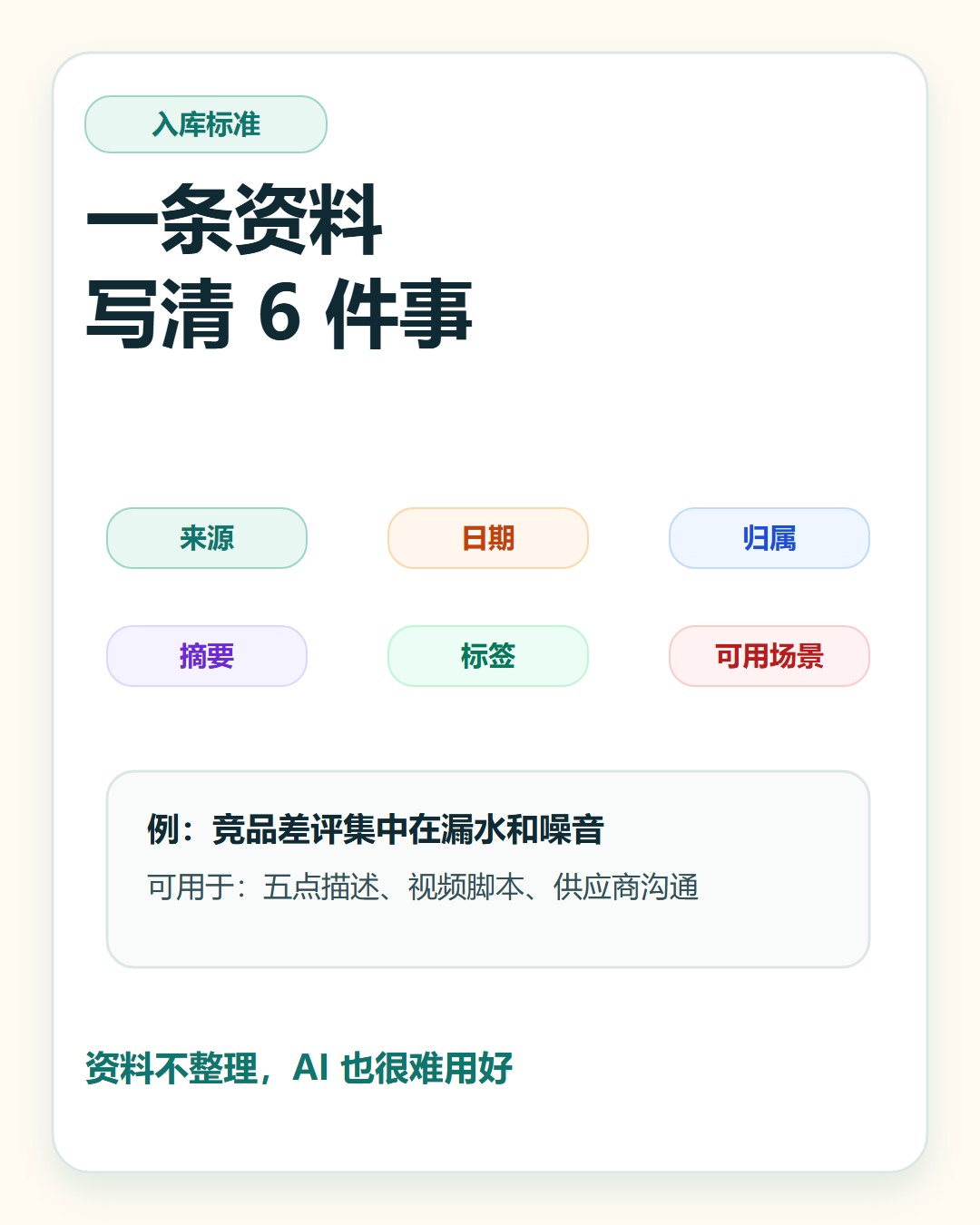 入库标准
