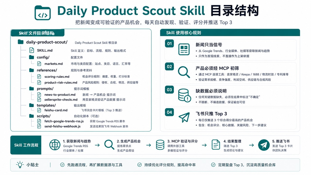 Daily Product Scout Skill 目录结构
